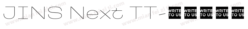 JINS Next TT字体转换